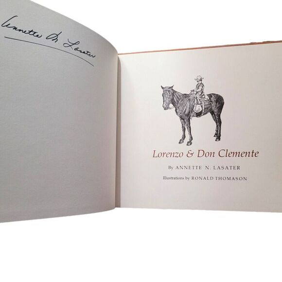 Lorenzo & Don Clemente Limited Signed 1st Edition Book 1976 Annette N Lasater - Picture 2 of 4